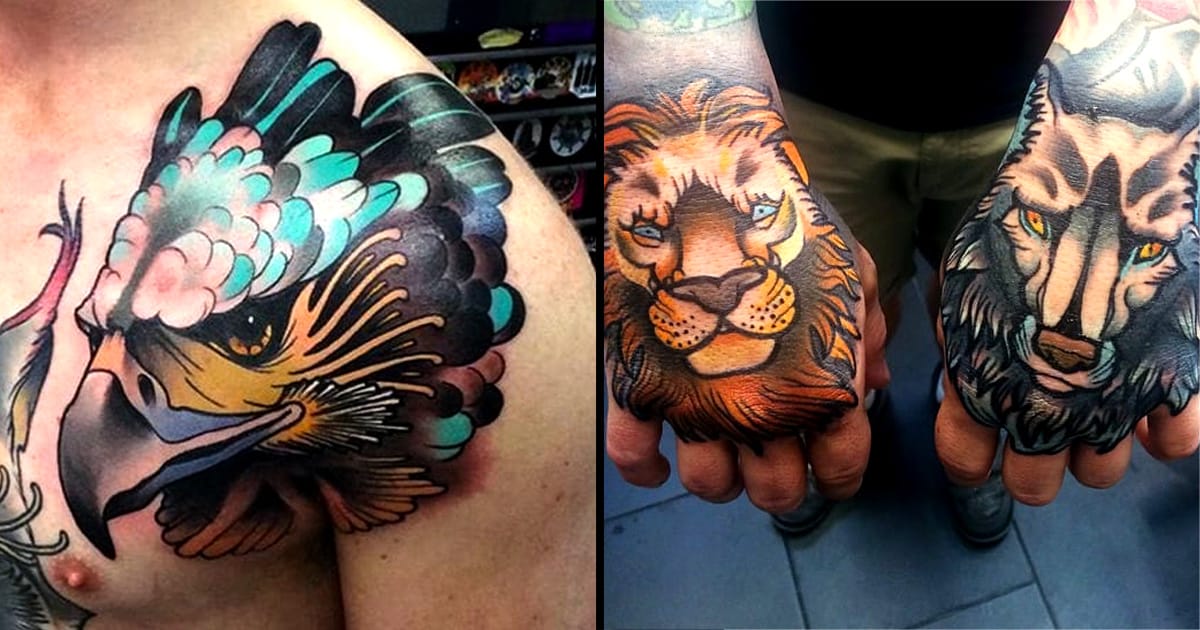 Brilliant Neo Traditional Animal Tattoos by Chris Veness | Tattoodo