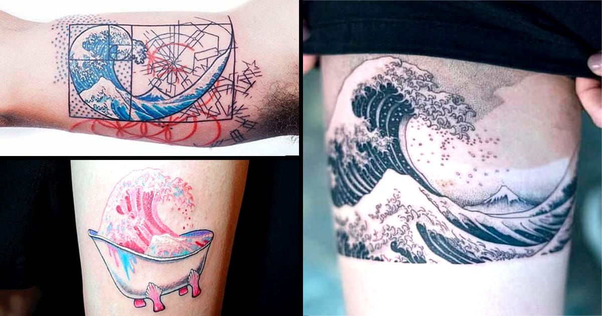18 Epic ‘The Great Wave off Kanagawa’ Tattoos | Tattoodo