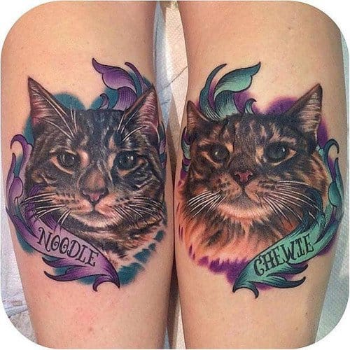 Download 32 Majestic Cat Portrait Tattoos | Tattoodo