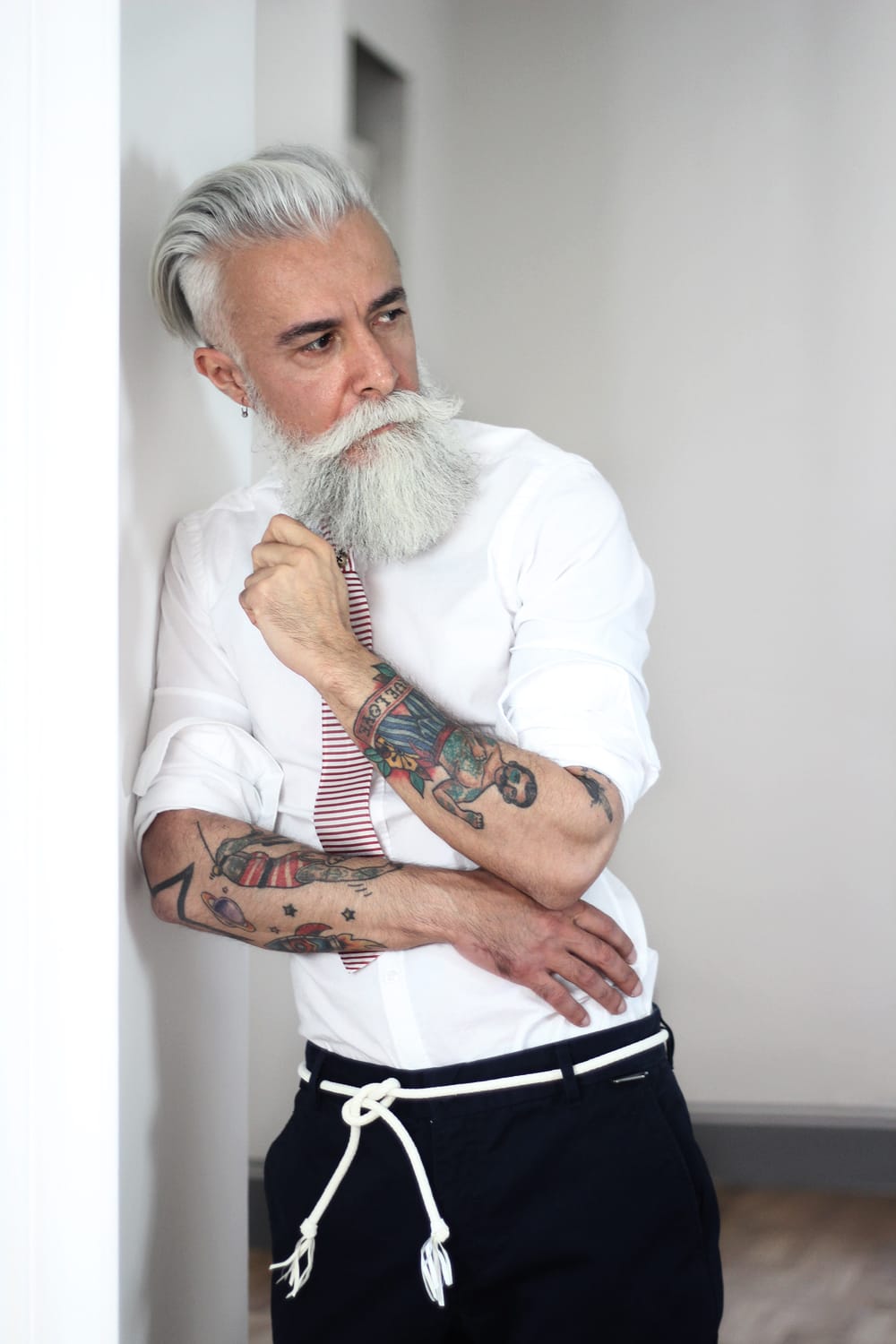 Alessandro Manfredini Is Italy's Tattooed Silver Fox 