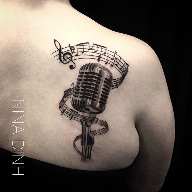 16 Rockabilly Microphone Tattoos | Tattoodo