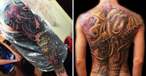 16 Haunting Cthulhu Tattoos | Tattoodo