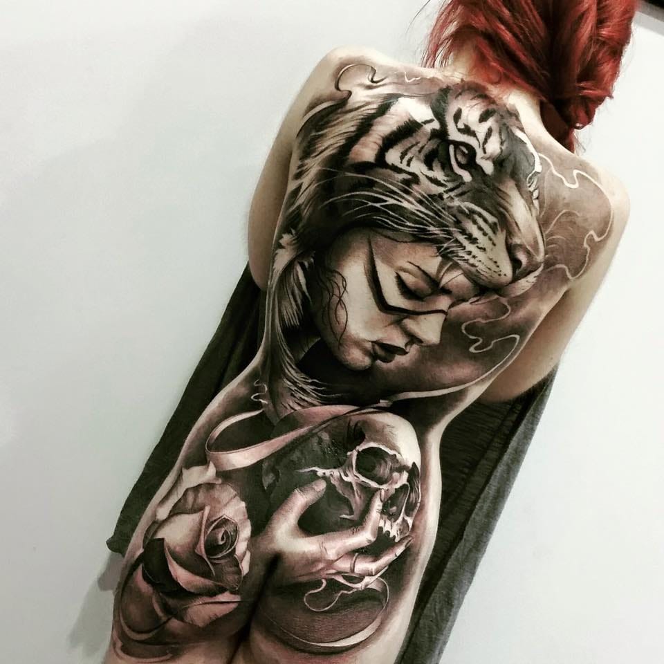 15 Trendy Animal Headpiece Tattoos | Tattoodo