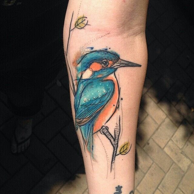 16 Fantastic Kingfisher Tattoos | Tattoodo