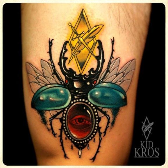 15 Sacred Scarab Tattoos | Tattoodo