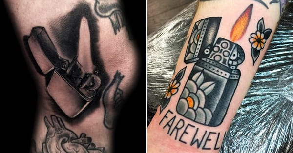 17 Sleek Lighter Tattoos | Tattoodo