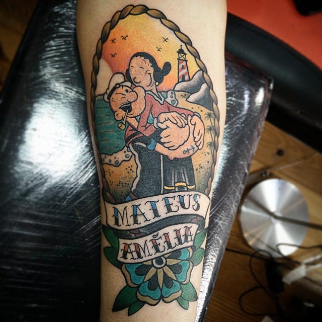 15 Mighty Popeye Tattoos Tattoodo