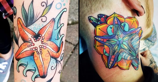 Cool And Colourful Starfish Tattoos | Tattoodo