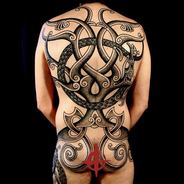 symbol life of viking tree tree Yggdrasil mythology This tattoos. back piece inspired by is