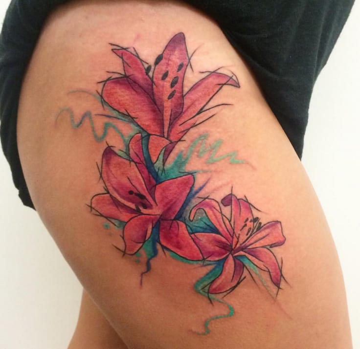 tattoo glasgow flower Watercolor  Tattoos 14  Flower Tattoodo Splendid