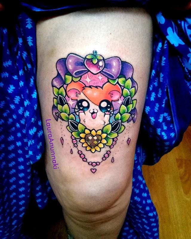 The Sparkly Kawaii Tattoos Of Laura Anunnaki  Tattoodo