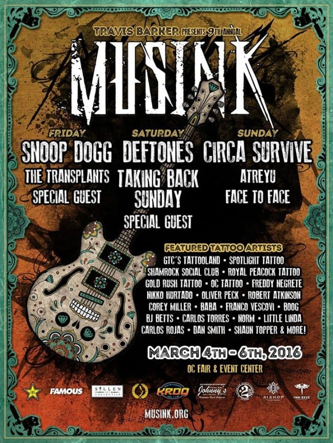 Musink Tattoo and Music Festival Descends on Costa Mesa Tattoodo