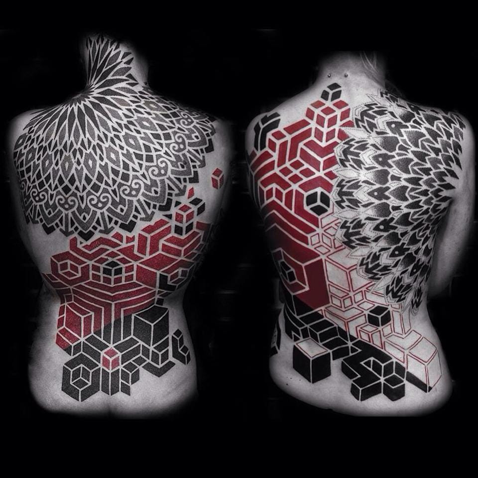 The Bold Geometry Of Corey Divine | Tattoodo