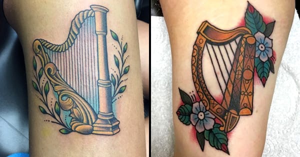 Celtic Harp Tattoo PNG Image  Transparent PNG Free Download on SeekPNG