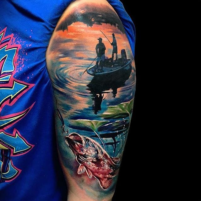 8 Fishy Fishing Tattoos Tattoodo