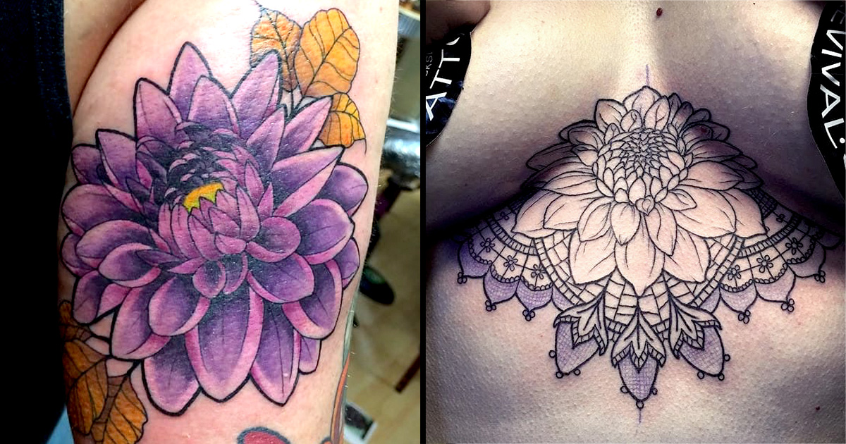 10 Divine Dahlia Tattoos | Tattoodo